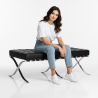 Buy City Ottoman (2 seats) -  Faux Leather Black 13225 at MyFaktory